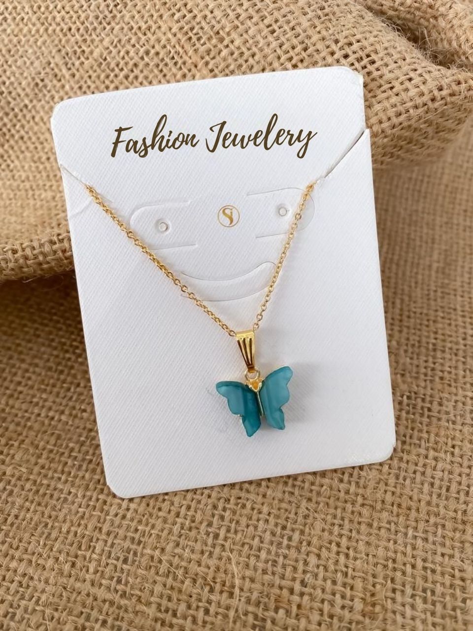 Shining Butterfly Pendant Necklace